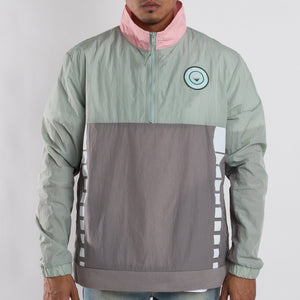 Iridescent Anorak Winbreaker in Grey